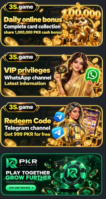 3S Game promotional interface showing 100% first deposit bonus and cashback reward options