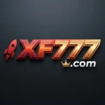 Official XF777 Game logo featuring bold 3D red and gold branding text on a dark background